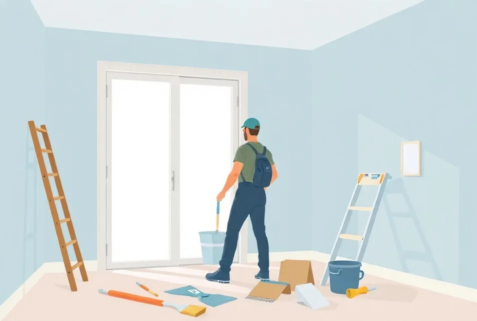 Intérieur rénové après travaux de peinture à Chaville