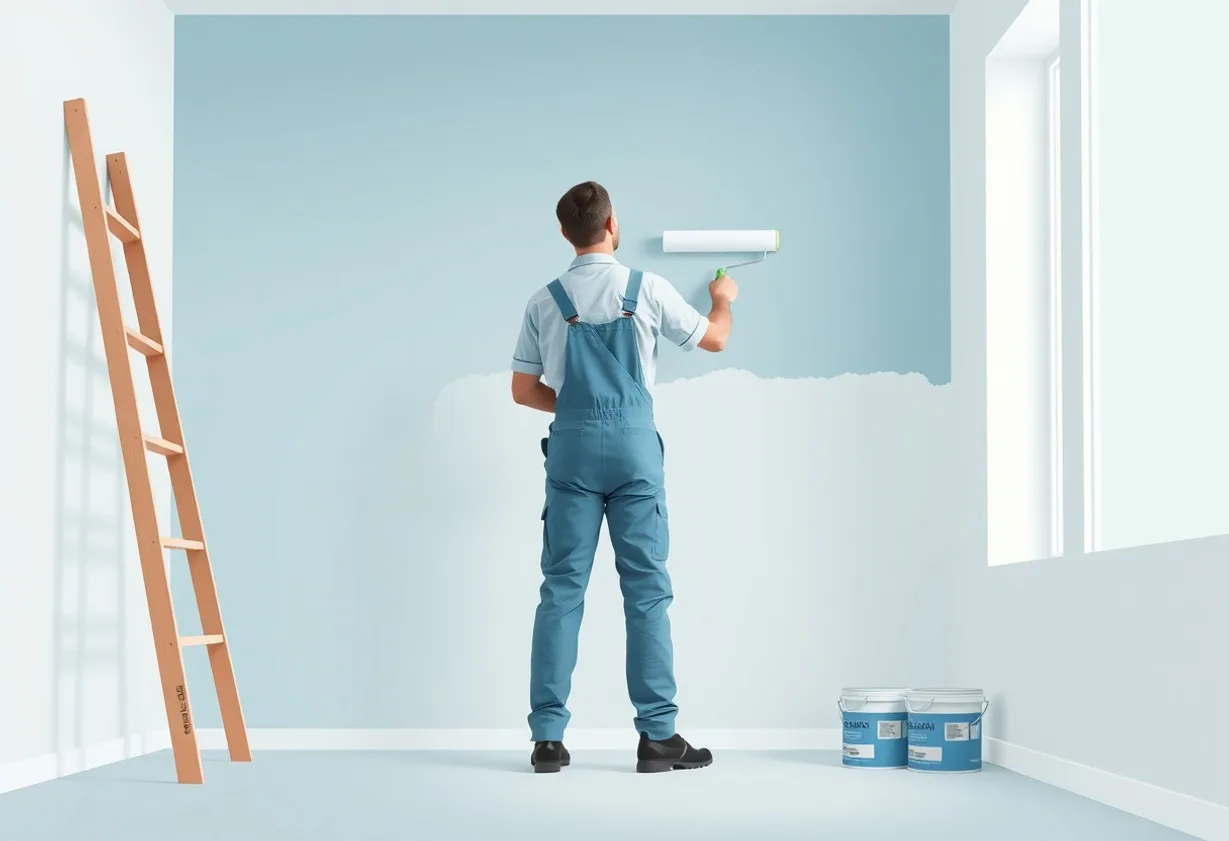 Peintre Chaville 92370 en intervention sur un chantier